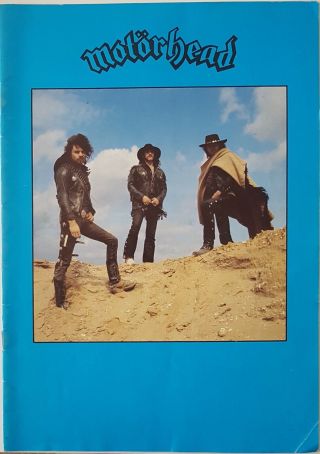 Motorhead Ace Of Spades Tour 1980 Programme.  Vg.  Lemmy/phil Taylor/eddie Clarke