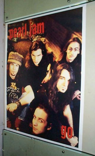 Pearl Jam Vintage Uk Group Poster Last One
