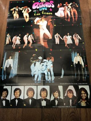 The Osmonds Live In Las Vegas 1975 Osmond Brothers Donny Marie Poster