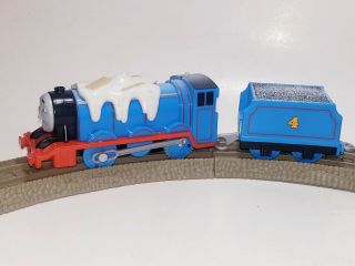 Thomas The Train Snowy Gordon With Tender Trackmaster Euc &