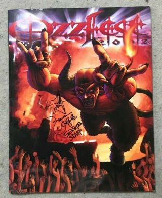 Ozzfest 2002 Programme Signed By Zakk Wylde Soad Rob Zombie Meshuggah Hatebreed