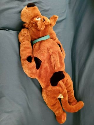 Vintage 26” Laying Scooby Doo Plush Squeeze My Ear,  I Talk,  Cartoon Network