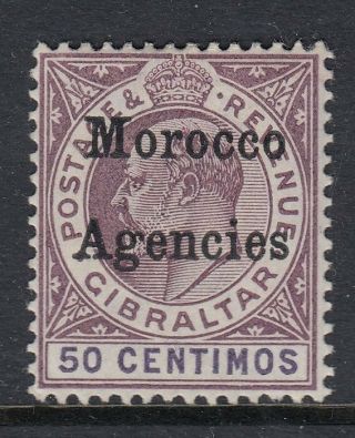 Morocco Agencies Sg21 1905 50c Purple & Violet Very Lightly Mtd