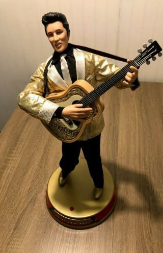 Elvis Presley Animated 18 " Musical Figure Toy Sings & Dances Blue Christmas