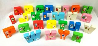 Tyco Sesame Street Alphabet Letters Plastic Learning Toy A - Z Complete Vintage