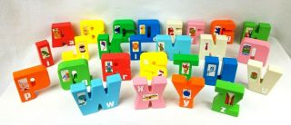 Tyco Sesame Street Alphabet Letters Plastic Learning Toy A - Z Complete Vintage 2