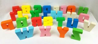 Tyco Sesame Street Alphabet Letters Plastic Learning Toy A - Z Complete Vintage 3