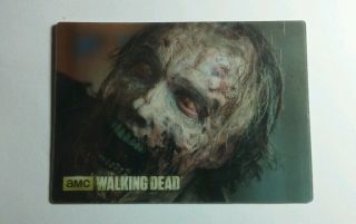 The Walking Dead Reg Zombie Head Face Season Three 3 18 Hard Sticker