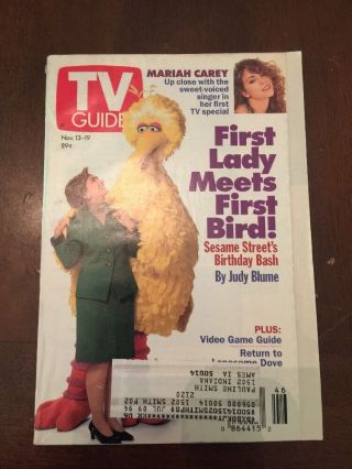 Tv Guide Nov 13 - 19 1993 Sesame Street 