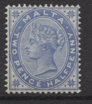 Malta - 1885/90 Qv 2½d Dull Blue Sg.  24 (ref.  A5)