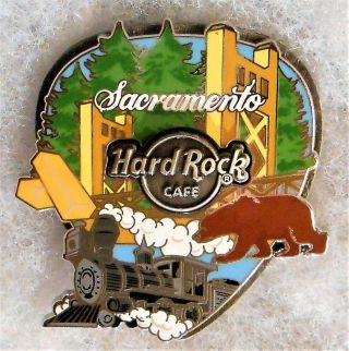 Hard Rock Cafe Sacramento 3d Collage Series Guitar Pick Pin 610412