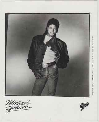 Michael Jackson 1980s Promo Press Photo Pop Soul Disco