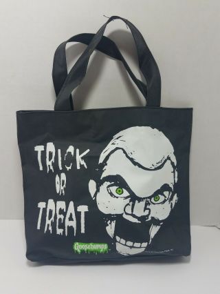 Goosebumps Vtg Slappy The Dummy Collectible Black Bag Trick Or Treat Candy Rare