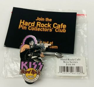 Kiss Band Hard Rock Café Pin Badge Paul Stanley Alive 2 Washington Dc Le 1000