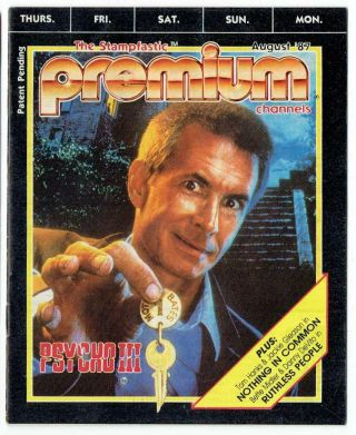 Anthony Perkins In Pyscho Iii 1987 Cable Premium Channels Guide