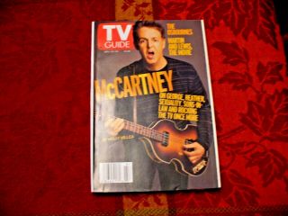 Tv Guide - Nov.  23 - 29,  2002 - " Paul Mccartney " - Vintage