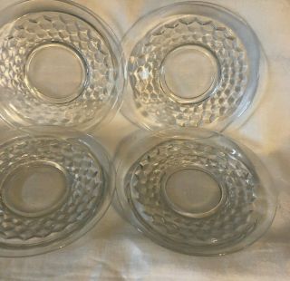 Vintage Fostoria American Crystal Clear Saucers Set Of 8 Size 5 3/4 "