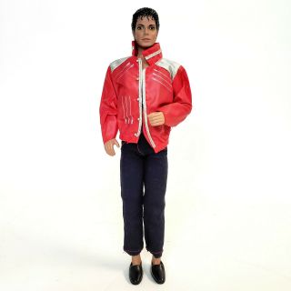 Vintage 1984 Michael Jackson 12 " Doll Action Figure Mjj Ljn Toys Beat It Jacket