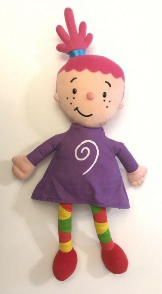 Rare 2006 Pinky Dinky Doo 20 " Plush Doll Soft Toy By Gund Cartoon Pizza/sesame