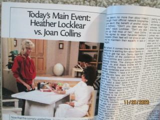 NY METRO TV Guide HEATHER LOCKLEAR DYNASTY Joan Collins STAR WARS Jaclyn Smith 2