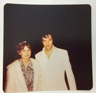 Elvis Presley Vintage Photo Ultra Rare Close Up With Fan