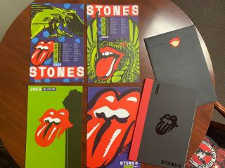 Rolling Stones 2019 No Filter Tour Vip Lithographs / Poster Set Set Of 4 Posters
