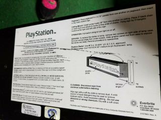 Vintage Playstation Video Game Light up Sign Promo Display 36”X8” GAME Deco 2