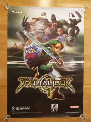Soul Calibur Ii 2 Nintendo Gamecube Poster Store Display Sign Zelda Link