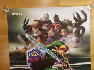 Soul Calibur II 2 Nintendo Gamecube Poster Store Display Sign Zelda Link 3