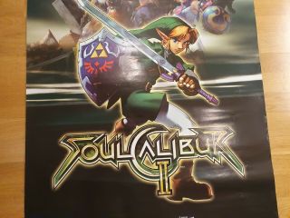 Soul Calibur II 2 Nintendo Gamecube Poster Store Display Sign Zelda Link 5