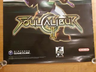 Soul Calibur II 2 Nintendo Gamecube Poster Store Display Sign Zelda Link 6