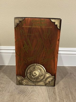 2013 Blizzard Holiday Gift Employee Exclusive Hearthstone Sculpt SIGNED BOX 2