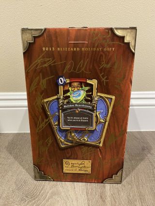 2013 Blizzard Holiday Gift Employee Exclusive Hearthstone Sculpt SIGNED BOX 3