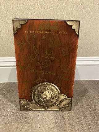 2013 Blizzard Holiday Gift Employee Exclusive Hearthstone Sculpt SIGNED BOX 4