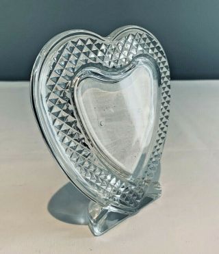 Waterford Crystal Wedding Heirloom 5 " Heart Shape Picture Frame
