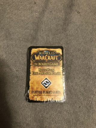 World Of Warcraft The Board Game Blizzcon 2007 Promo Epic Armor Pack Rare