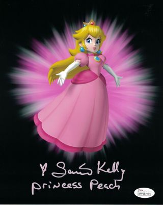 Samantha Kelly Signed Princess Peach 8x10 Photo Nintendo Mario Jsa