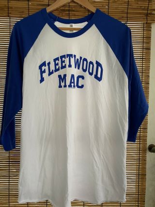 2017 Fleetwood Mac Large Concert Shirt Ny La Classic Blue White Baseball Style L