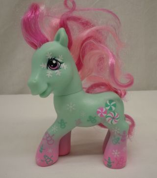 My Little Pony Mlp G3 Holiday Winter Minty Snowman Snowflakes 2007