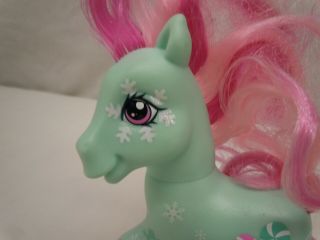 My Little Pony MLP G3 Holiday Winter Minty Snowman Snowflakes 2007 2