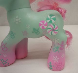 My Little Pony MLP G3 Holiday Winter Minty Snowman Snowflakes 2007 3