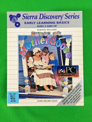 Mixed - Up Mother Goose - Sierra Discovery Series - Ms - Dos Cd Rom - Big Box - 1992