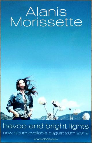 Alanis Morissette Havoc And Bright Lights Ltd Ed Rare Tour Poster