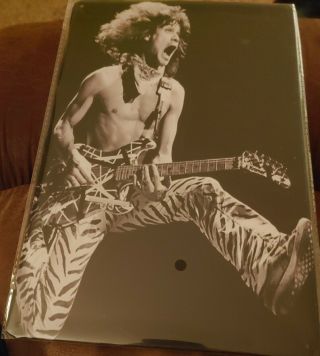 Eddie Van Halen Rock Band Poster Style Wall Sign & Metal