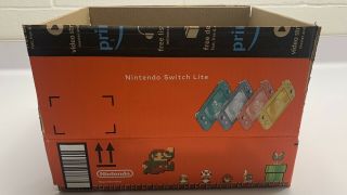 Rare Nintendo Switch Mario Bros 8 - Bit Amazon Promotional Box 9x6x5.  5