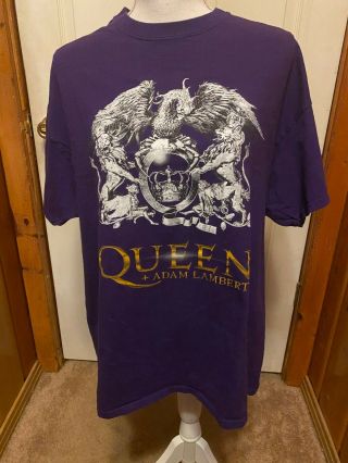 2019 Queen,  Adam Lambert " The Rhapsody " Concert Tour (xl) T - Shirt Brian May