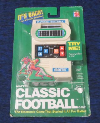 2000 Mattel Classic Football Electronic Handheld Video Game Console Still