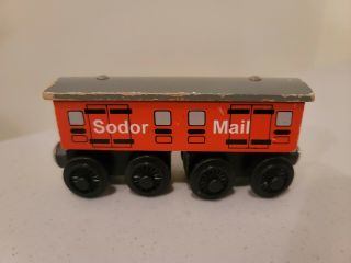 Thomas Wooden Railway Vintage Sodor Mail Coach Car Train 1996 Hk