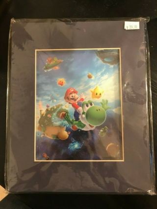 Mario Galaxy 2 Limited Edition 1 Of 500 Laser Cel Nintendo