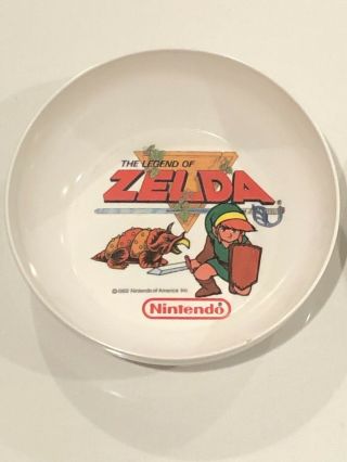 The Legend Of Zelda Link Nintendo Plastic Bowl 1989 Peter Pan